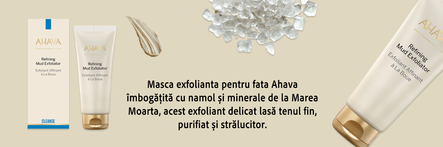 Masca exfoliantă pentru față Ahava, 100 ml - Time to Clear